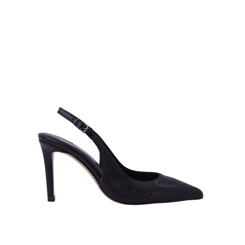 Kadın Simli Sivri Burun Stiletto Abiye Ayakkabı Siyah - Hobby 26268B Kadın Simli Sivri Burun Stiletto Abiye Ayakkabı Siyah - Hobby 26268B