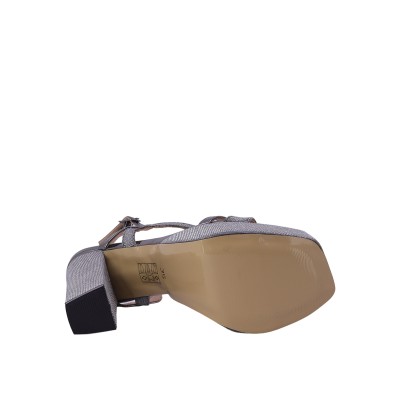 Kadın Simli Platform Kalın Topuklu Abiye Sandalet Platin - Hobby 2635150 Kadın Simli Platform Kalın Topuklu Abiye Sandalet Platin - Hobby 2635150