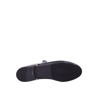 Kadın Hakiki Rugan Deri Arkası Açık Tokalı Babet Siyah - Hobby 260606R Kadın Hakiki Rugan Deri Arkası Açık Tokalı Babet Siyah - Hobby 260606R