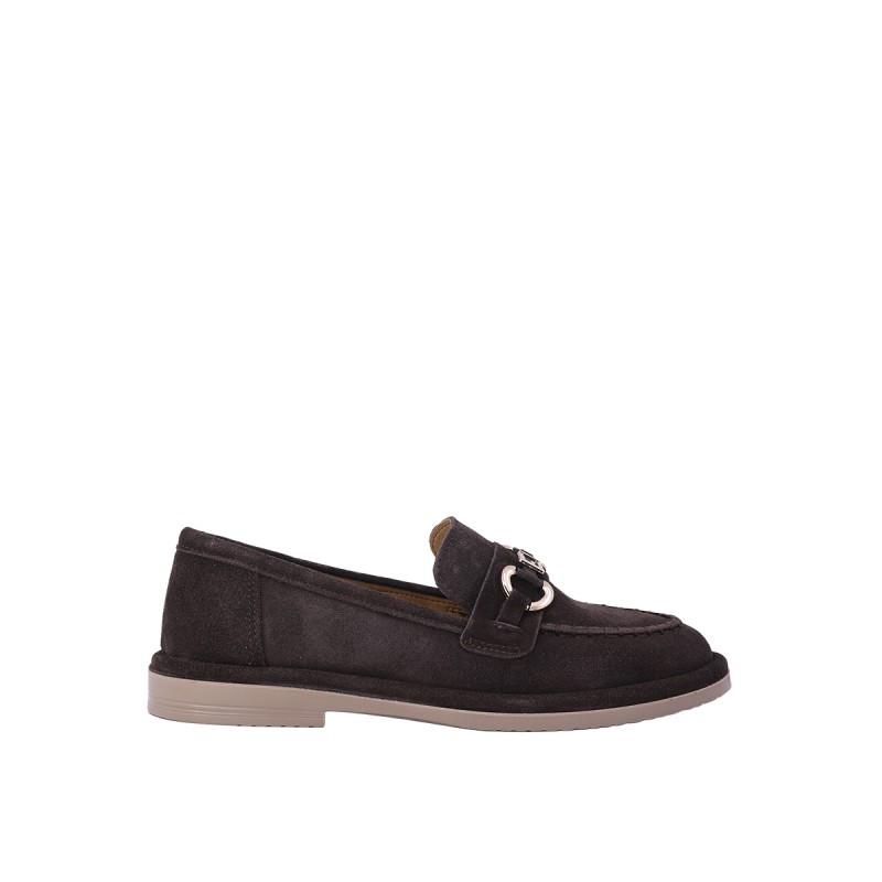 Kadın Süet Tokalı Loafer Babet Kahve - Hobby MB26016S Kadın Süet Tokalı Loafer Babet Kahve - Hobby MB26016S