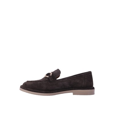 Kadın Süet Tokalı Loafer Babet Kahve - Hobby MB26016S Kadın Süet Tokalı Loafer Babet Kahve - Hobby MB26016S