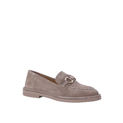 Kadın Süet Tokalı Loafer Babet Vizon - Hobby MB26016S Kadın Süet Tokalı Loafer Babet Vizon - Hobby MB26016S