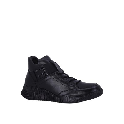Kadın Hakiki Deri Zımba Detaylı Sneaker Bot Siyah - Albini 2610181 Kadın Hakiki Deri Zımba Detaylı Sneaker Bot Siyah - Albini 2610181