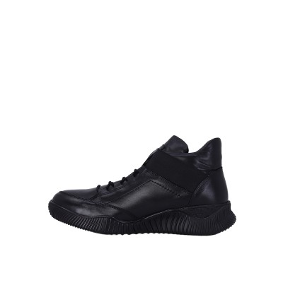 Kadın Hakiki Deri Zımba Detaylı Sneaker Bot Siyah - Albini 2610181 Kadın Hakiki Deri Zımba Detaylı Sneaker Bot Siyah - Albini 2610181