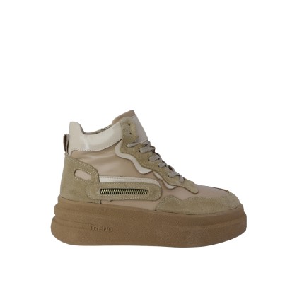 Kadın Hakiki Süet Deri Bağcıklı Sneaker Bot Vizon - Albini 26102855S Kadın Hakiki Süet Deri Bağcıklı Sneaker Bot Vizon - Albini 26102855S
