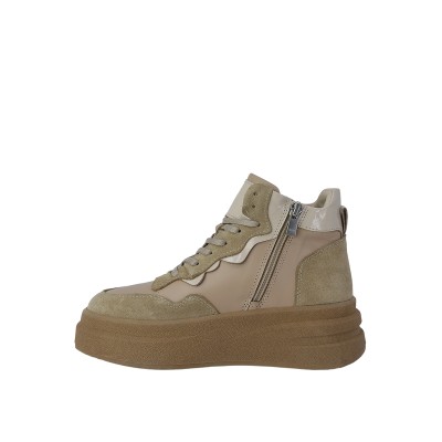 Kadın Hakiki Süet Deri Bağcıklı Sneaker Bot Vizon - Albini 26102855S Kadın Hakiki Süet Deri Bağcıklı Sneaker Bot Vizon - Albini 26102855S