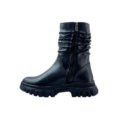 Kadın Hakiki Deri Büzgülü Uzun Konçlu Bot Siyah - Albini 26103055 Kadın Hakiki Deri Büzgülü Uzun Konçlu Bot Siyah - Albini 26103055
