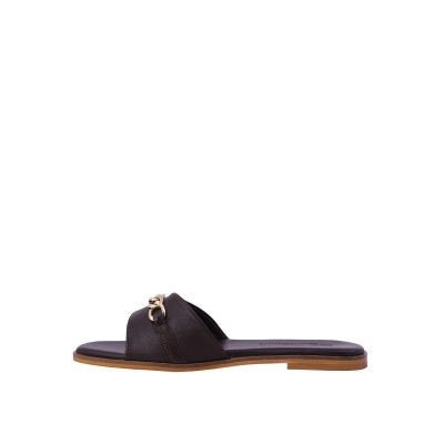 Disparita Kadın Düz Terlik Kahve Disparita Kadın Düz Terlik Kahve