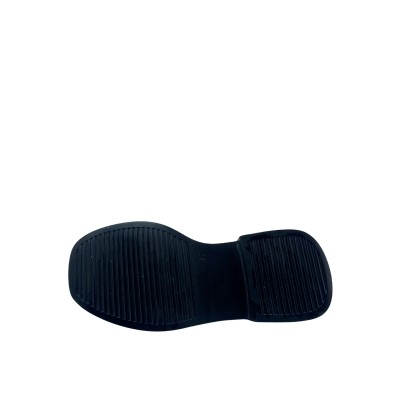 Kadın Hakiki Rugan Deri Zincir Detaylı Loafer Siyah - Albini 2610556R