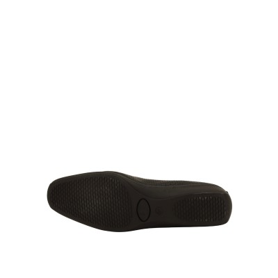 Kadın Hakiki Deri Klasik Topuklu Loafer Ayakkabı Siyah - Albini 26144560