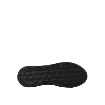 Kadın Hakiki Deri Bağcıklı Kalın Tabanlı Sneaker Siyah - Hobby FB26073 Kadın Hakiki Deri Bağcıklı Kalın Tabanlı Sneaker Siyah - Hobby FB26073