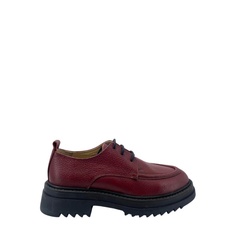 Kadın Hakiki Deri Tırtıklı Taban Loafer Ayakkabı Bordo - Disparita 257004F