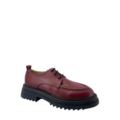 Kadın Hakiki Deri Tırtıklı Taban Loafer Ayakkabı Bordo - Disparita 257004F