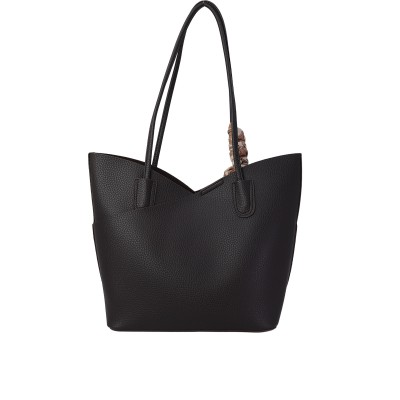 Kadın Suni Deri Fular Detaylı Tote Çanta Kahve - Hobby 266754 Kadın Suni Deri Fular Detaylı Tote Çanta Kahve - Hobby 266754