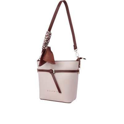 Kadın Fular Detaylı Bucket Omuz Çantası Bej - Hobby 266972G Kadın Fular Detaylı Bucket Omuz Çantası Bej - Hobby 266972G
