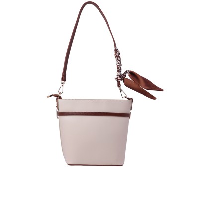 Kadın Fular Detaylı Bucket Omuz Çantası Bej - Hobby 266972G Kadın Fular Detaylı Bucket Omuz Çantası Bej - Hobby 266972G