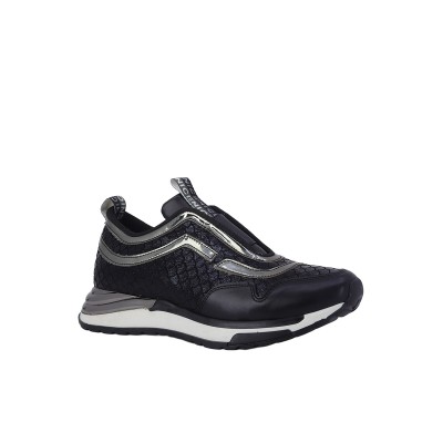 Kadın Suni Deri Bağcıklı Günlük Sneaker Siyah - Beety 92-2877