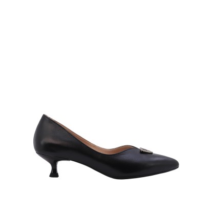 Kadın Hakiki Deri Tokalı Stiletto Siyah - Albini 26106301D