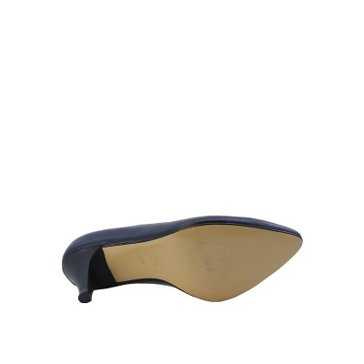 Kadın Hakiki Deri Sivri Burun Konik Topuk Stiletto Lacivert - Hobby 261525 Kadın Hakiki Deri Sivri Burun Konik Topuk Stiletto Lacivert - Hobby 261525