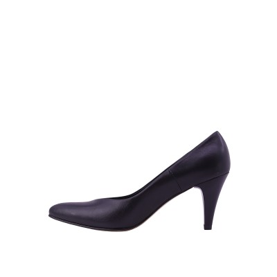 Kadın Hakiki Deri Sivri Burun Konik Topuk Stiletto Siyah - Hobby 261525 Kadın Hakiki Deri Sivri Burun Konik Topuk Stiletto Siyah - Hobby 261525