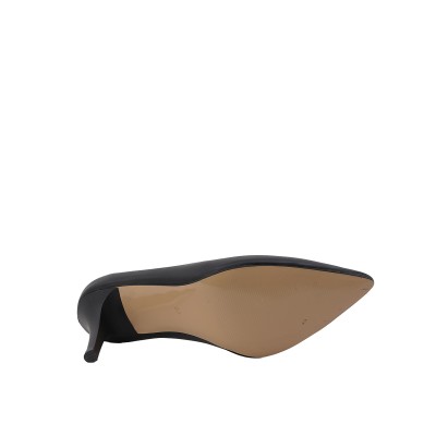 Kadın Suni Deri İnce Topuklu Stiletto Siyah - Hobby 26747