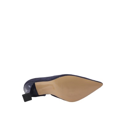 Kadın Baskılı Hakiki Deri Yılan Desen Stiletto Lacivert - Hobby 26783YB Kadın Baskılı Hakiki Deri Yılan Desen Stiletto Lacivert - Hobby 26783YB