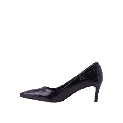 Kadın Baskılı Suni Deri Kroko Desen Stiletto Siyah - Hobby 26789B Kadın Baskılı Suni Deri Kroko Desen Stiletto Siyah - Hobby 26789B