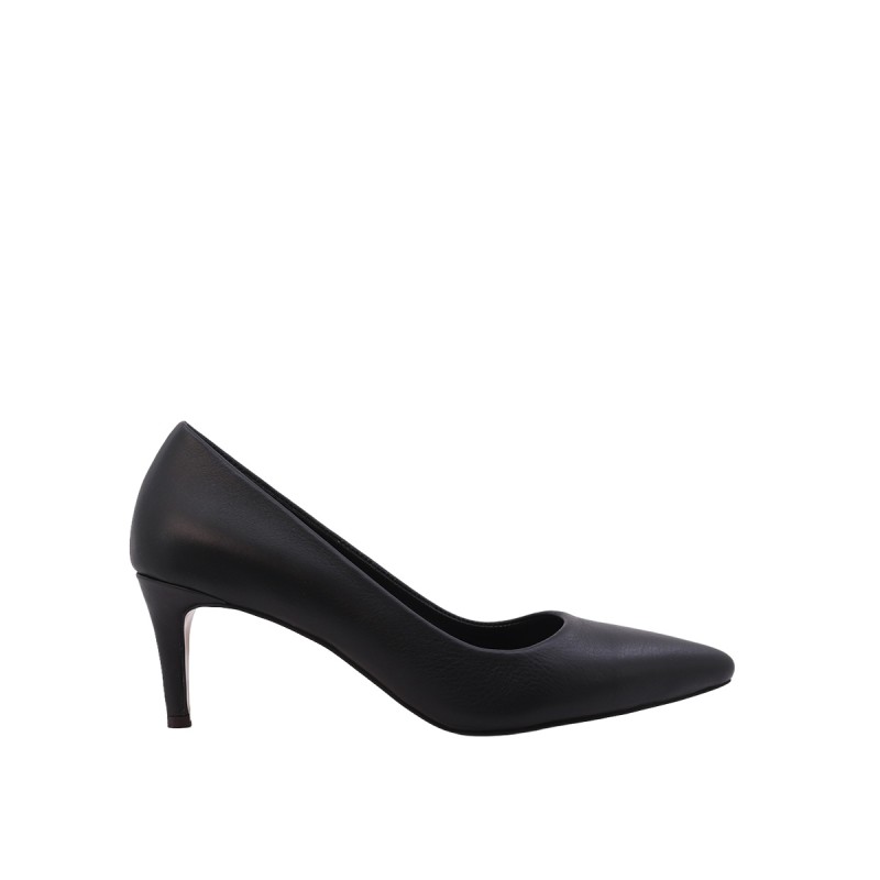 Kadın Suni Deri Sivri Burun Stiletto Ayakkabı Siyah - Hobby 26789D Kadın Suni Deri Sivri Burun Stiletto Ayakkabı Siyah - Hobby 26789D