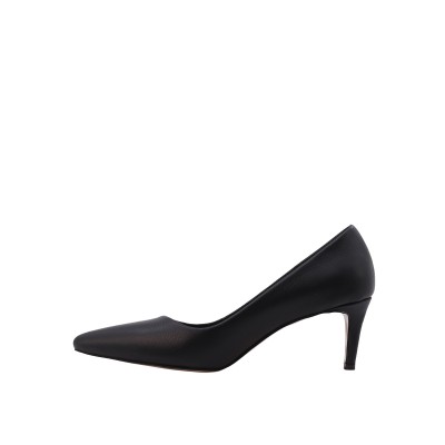 Kadın Suni Deri Sivri Burun Stiletto Ayakkabı Siyah - Hobby 26789D Kadın Suni Deri Sivri Burun Stiletto Ayakkabı Siyah - Hobby 26789D