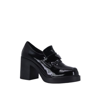 Kadın Platform Topuklu Loafer Ayakkabı Siyah - Albini 26101103R