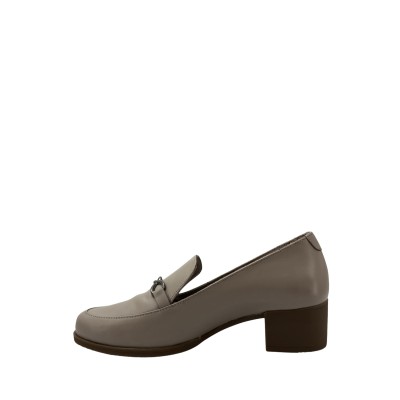 Kadın Hakiki Deri Tokalı Klasik Loafer Vizon - Albini 26101336