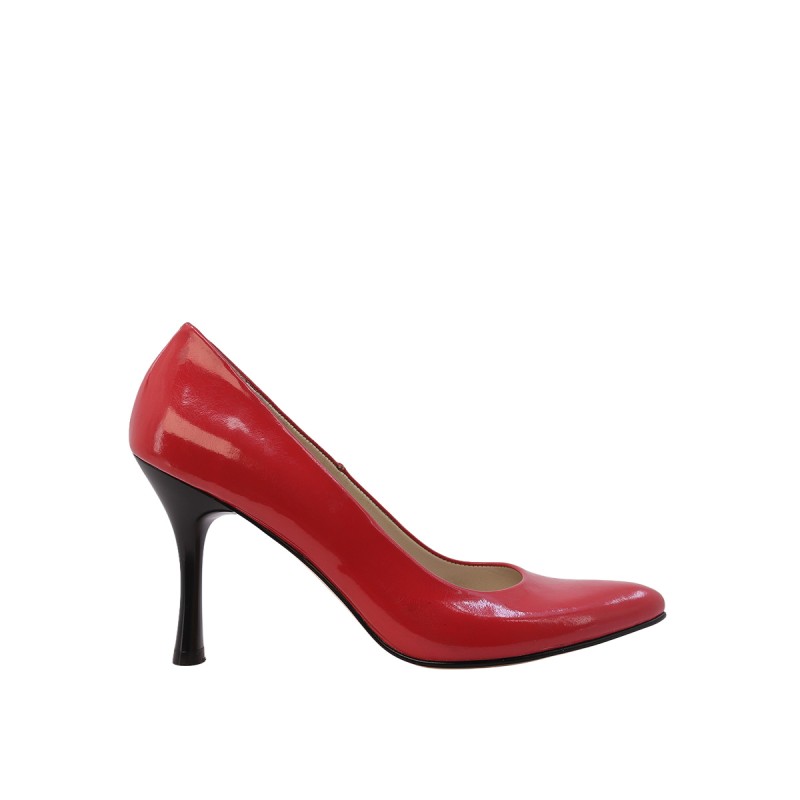 Kadın Rugan Sivri Burun Stiletto Kırmızı - Hobby FB26063R Kadın Rugan Sivri Burun Stiletto Kırmızı - Hobby FB26063R