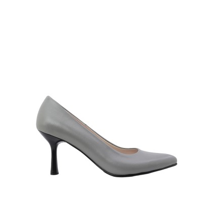 Kadın Hakiki Deri Sivri Burun Stiletto Gri - Hobby FB26075D Kadın Hakiki Deri Sivri Burun Stiletto Gri - Hobby FB26075D