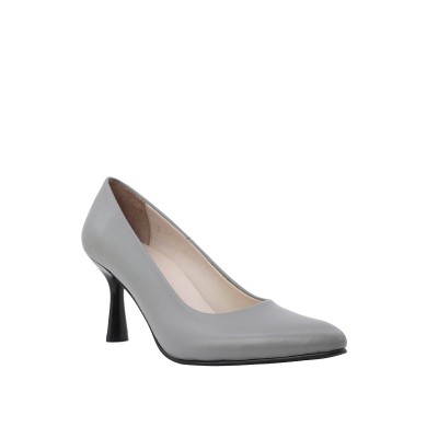 Kadın Hakiki Deri Sivri Burun Stiletto Gri - Hobby FB26075D Kadın Hakiki Deri Sivri Burun Stiletto Gri - Hobby FB26075D