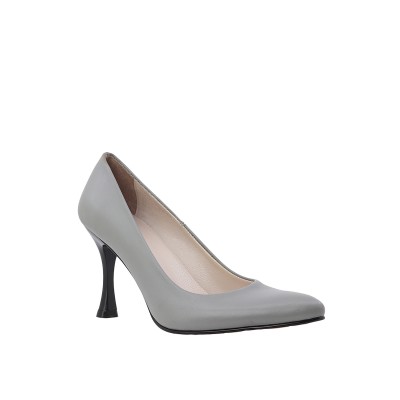 Kadın Hakiki Deri İnce Topuklu Stiletto Gri - Hobby FB26076D Kadın Hakiki Deri İnce Topuklu Stiletto Gri - Hobby FB26076D