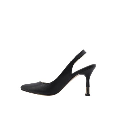 Kadın Hakiki Deri Arkası Açık Stiletto Siyah - Hobby FB26083D Kadın Hakiki Deri Arkası Açık Stiletto Siyah - Hobby FB26083D