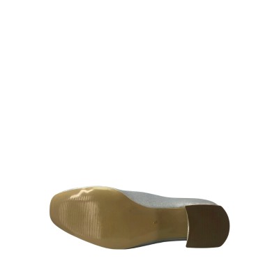 Kadın Saten Tekstil Tokalı Topuklu Ayakkabı Gümüş - Hobby 25771 Kadın Saten Tekstil Tokalı Topuklu Ayakkabı Gümüş - Hobby 25771