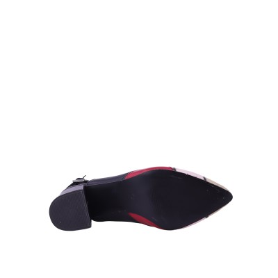 Kadın Hakiki Deri Renk Bloklu Arkası Açık Ayakkabı Siyah - Hobby 26709G Kadın Hakiki Deri Renk Bloklu Arkası Açık Ayakkabı Siyah - Hobby 26709G