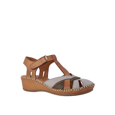 Kadın Hakiki Deri Comfort Taban Sandalet Taba - Albini 2660209Y Kadın Hakiki Deri Comfort Taban Sandalet Taba - Albini 2660209Y