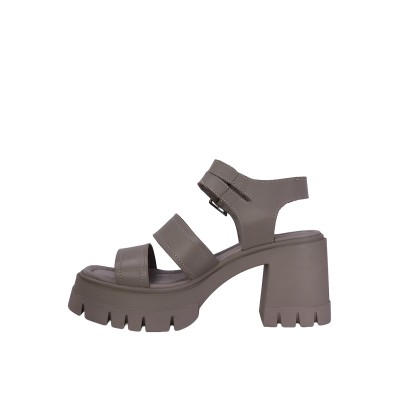 Kadın Hakiki Deri Çift Toka Platform Sandalet Vizon - Albini 26Y10883 Kadın Hakiki Deri Çift Toka Platform Sandalet Vizon - Albini 26Y10883