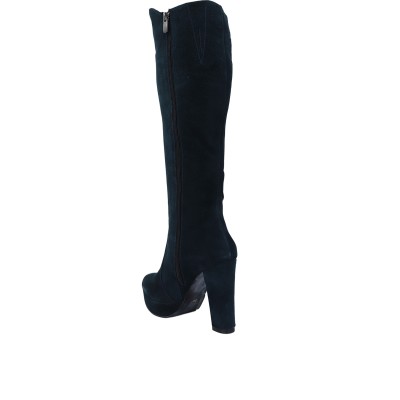 Kadın Hakiki Süet Deri Platform Topuklu Çizme Petrol - Hobby 263066S Kadın Hakiki Süet Deri Platform Topuklu Çizme Petrol - Hobby 263066S