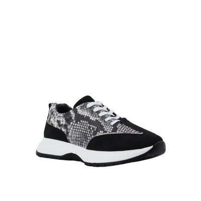 Kadın Baskılı Hakiki Deri Yılan Desenli Sneaker Siyah - Albini 26501001Y Kadın Baskılı Hakiki Deri Yılan Desenli Sneaker Siyah - Albini 26501001Y