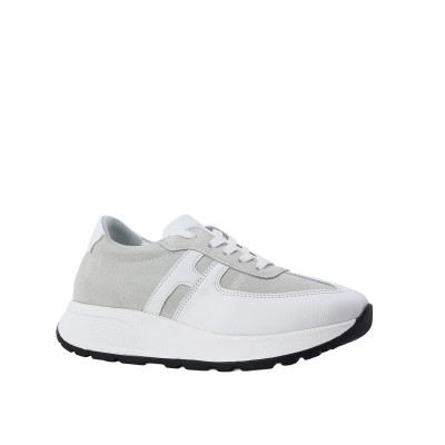 Kadın Hakiki Deri Süet Detaylı Bağcıklı Sneaker Beyaz - Albini 26502050 Kadın Hakiki Deri Süet Detaylı Bağcıklı Sneaker Beyaz - Albini 26502050