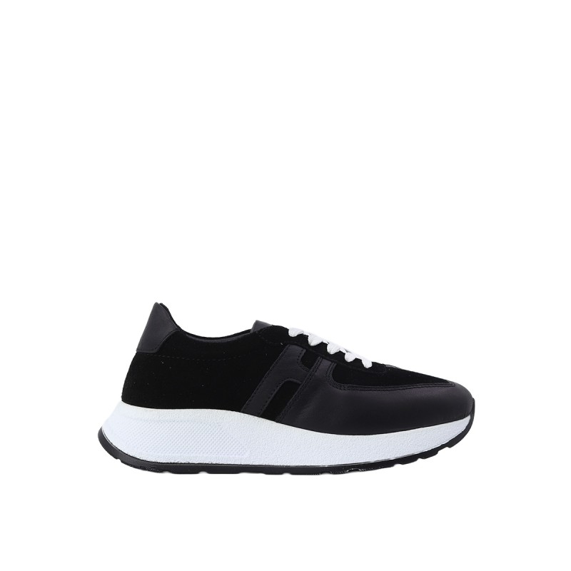 Kadın Hakiki Deri Süet Detaylı Bağcıklı Sneaker Siyah - Albini 26502050 Kadın Hakiki Deri Süet Detaylı Bağcıklı Sneaker Siyah - Albini 26502050