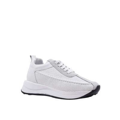 Kadın Hakiki Deri File Detaylı Sneaker Beyaz - Albini 26502051 Kadın Hakiki Deri File Detaylı Sneaker Beyaz - Albini 26502051
