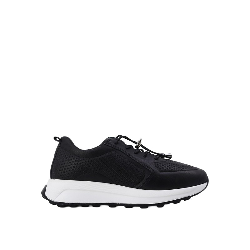 Kadın Hakiki Deri Delikli Detaylı Günlük Sneaker Siyah - Albini 26802341 Kadın Hakiki Deri Delikli Detaylı Günlük Sneaker Siyah - Albini 26802341