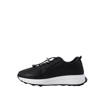 Kadın Hakiki Deri Delikli Detaylı Günlük Sneaker Siyah - Albini 26802341 Kadın Hakiki Deri Delikli Detaylı Günlük Sneaker Siyah - Albini 26802341