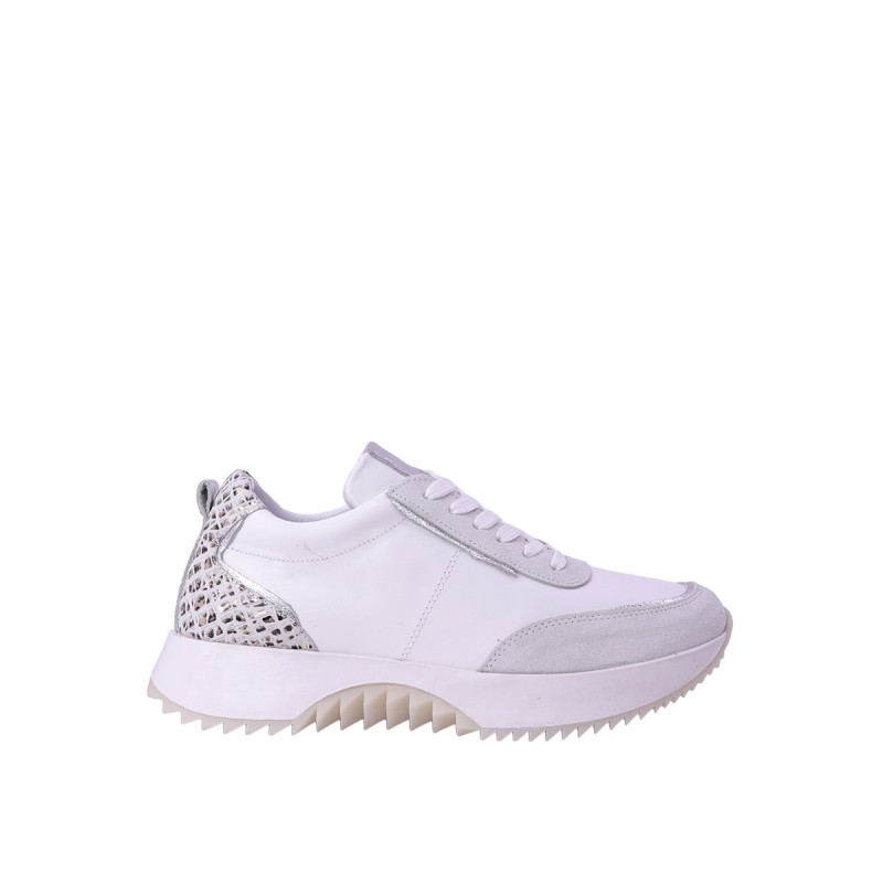 Kadın Hakiki Deri Detaylı Kalın Tabanlı Sneaker Beyaz - Hobby 261040 Kadın Hakiki Deri Detaylı Kalın Tabanlı Sneaker Beyaz - Hobby 261040