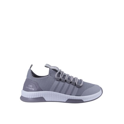 Kadın Tekstil Bağcıklı Örgü Detaylı Sneaker Gri - Hobby INF001 Kadın Tekstil Bağcıklı Örgü Detaylı Sneaker Gri - Hobby INF001