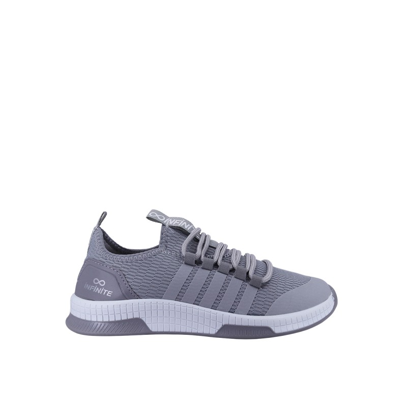 Kadın Tekstil Bağcıklı Örgü Detaylı Sneaker Gri - Hobby INF001 Kadın Tekstil Bağcıklı Örgü Detaylı Sneaker Gri - Hobby INF001